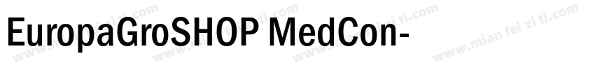 EuropaGroSHOP MedCon字体转换